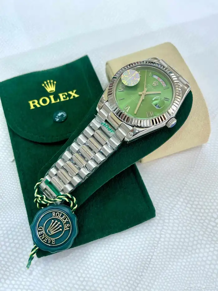 ساعات رولكس داي ديت 2 أرقام يونانية Rolex Day - Date 8