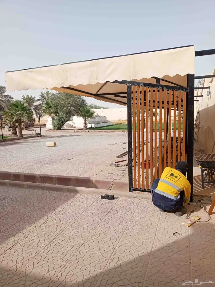 حداد مظلات وسواتر شينكو مستودعات سندويش بنل تسوير شينكو 18