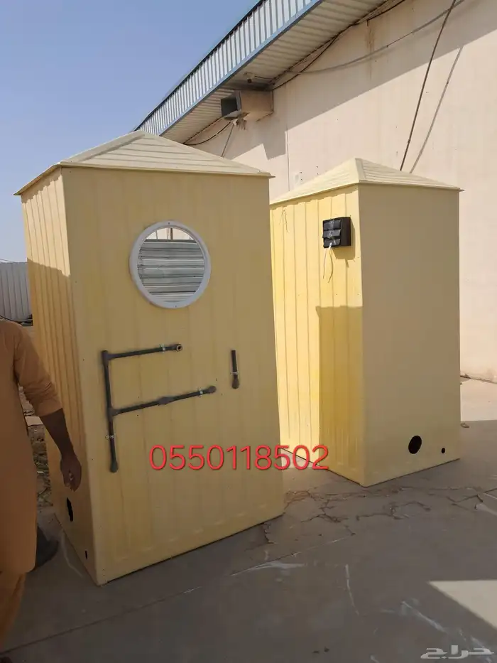 حمامات فيبر جلاس دورات مياه المتنقلة 3