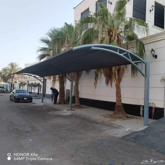 مظلات سيارات جده سواتر وبيوت الشعر جده تغيير قماش تركيب وفك 1
