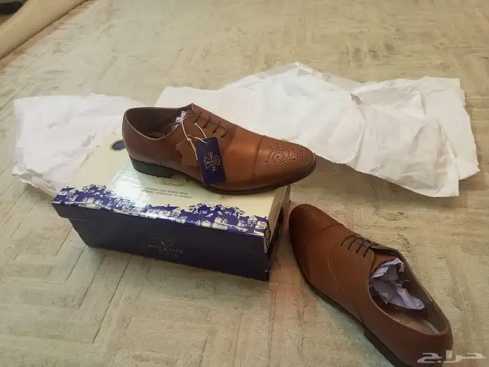حذاء رسمي مقاس 41 لون بني 1