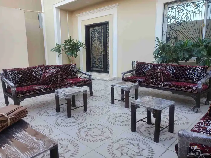 كراسي حديد جلسات خارجيه مراكيز شعبيه كويتيه 5