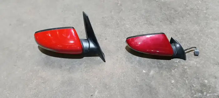 2 مرايا كيا سيراتو وسبورتاج لون احمر وكاله اصلي بدون زجاج 1