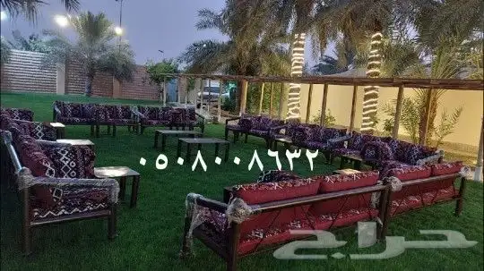 كراسي خارجية مراكيز احواش استراحات شاليهات كراسي خشبيه 7