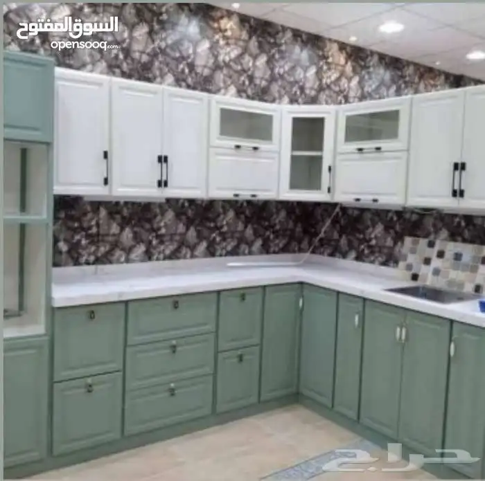 السلام عليكم ورحمه الله وبركاته دولاب مطبخ المنيوم تفصيل 9