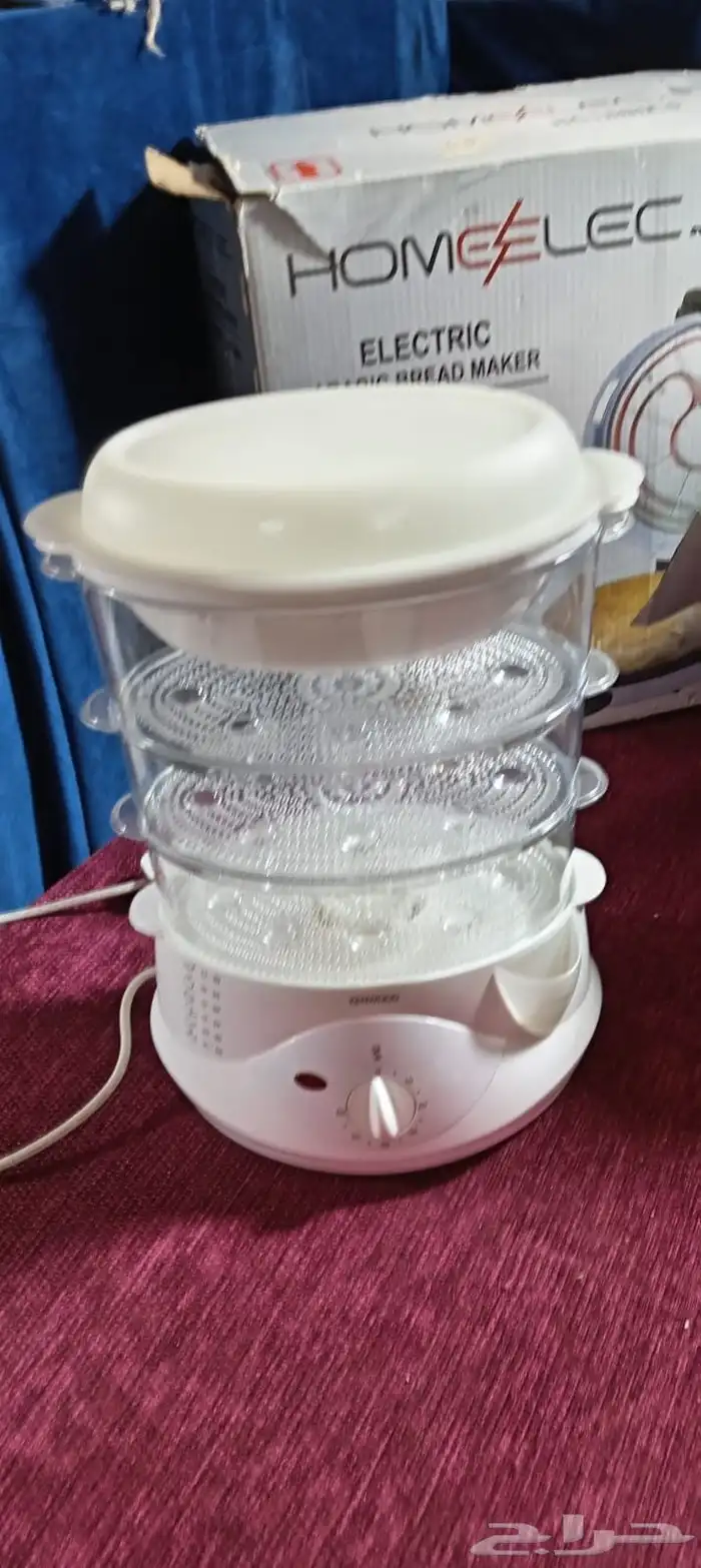 صانعه خبز والبيتزا وجهاز طهي على البخار ثلاث طبقات 17