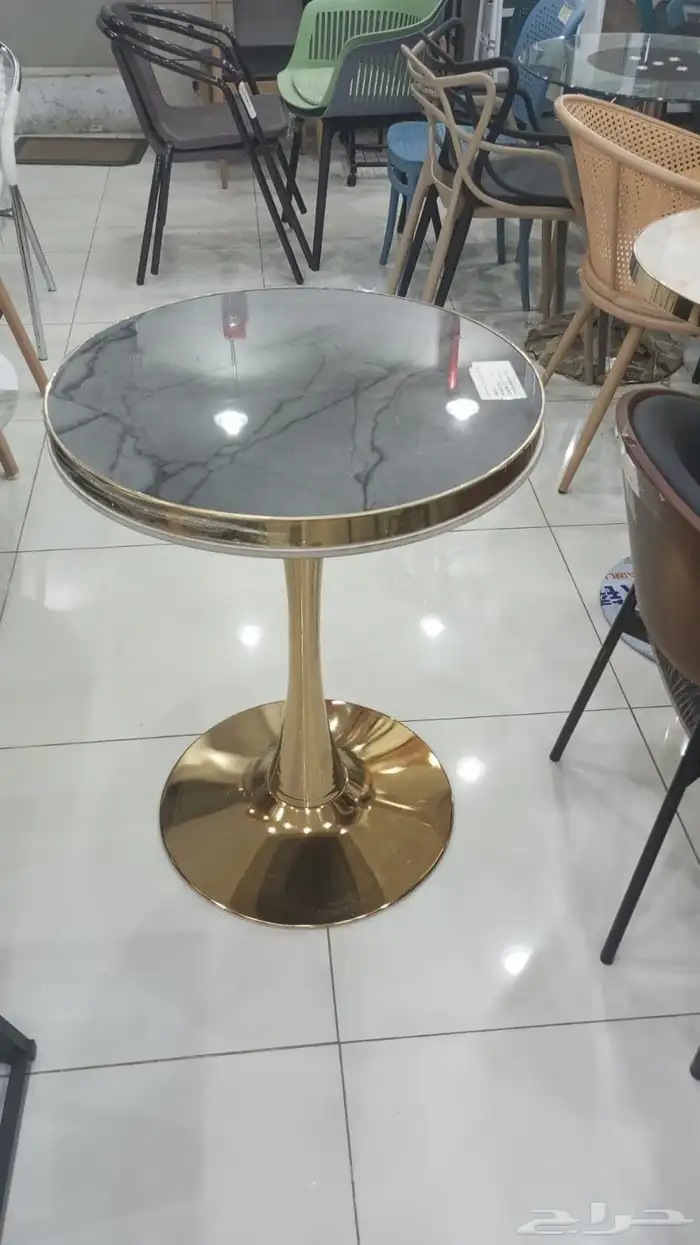 طاولات كافيه ذهبي 9