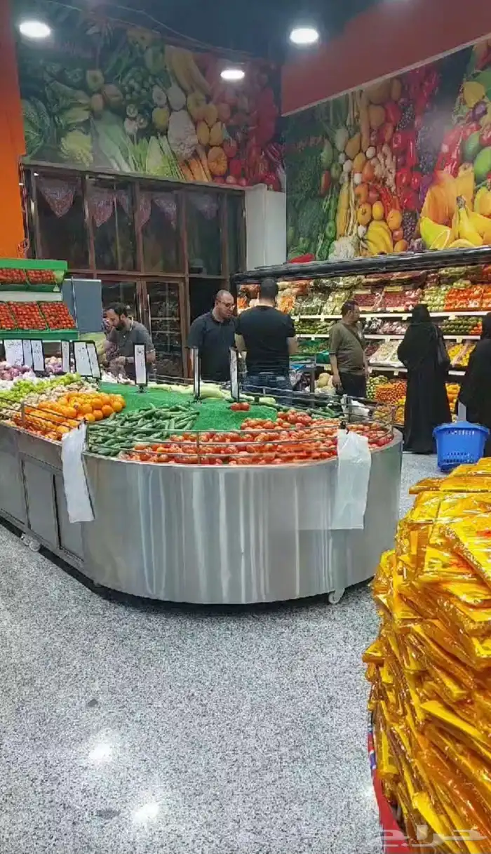 طاولة استيل لعرض الخضار والفواكه 1