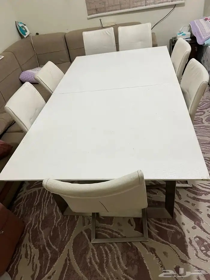 طاولة سفرة مع 7 كراسي 3