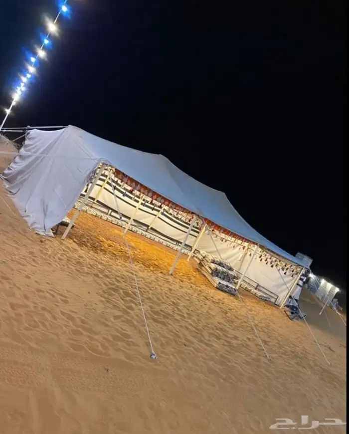 قطبة بيت شعر بدوي شمالي عمود خشب 7
