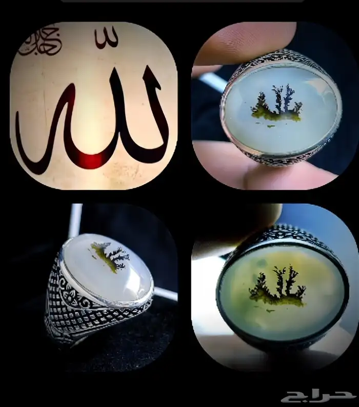 الفخامه خاتم لفظ الجلاله ومشجر واضح وصريح 0