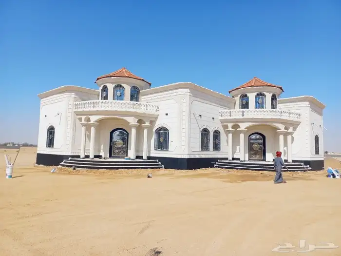 ديكورات خارجيه بديل الحجر الطبيعي سمنت أبيض وبطحاء الرياض 7