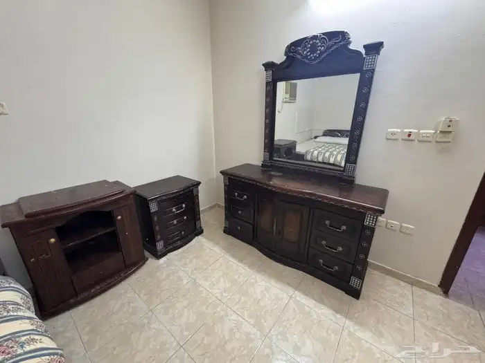 غرفة نوم كامله  2 سرير اطفال  بتجاز 5 شغله ممتاز مجلس حرف L 2