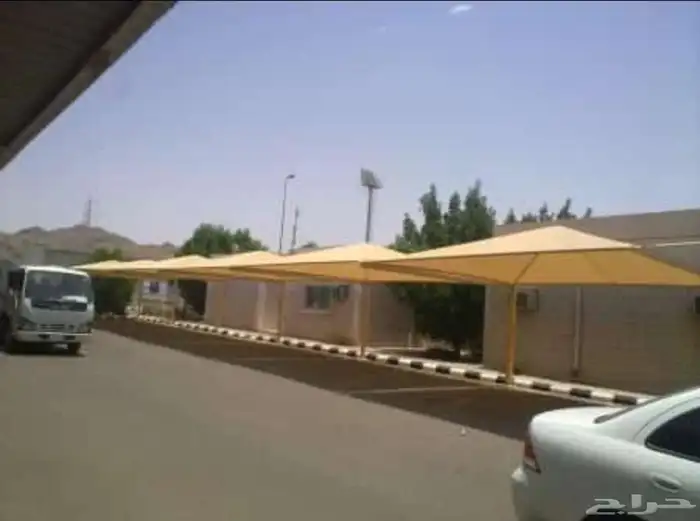 مظلات سواتر بيوت شعر قراميد مظلات سيارات ومظلات مواقف 0