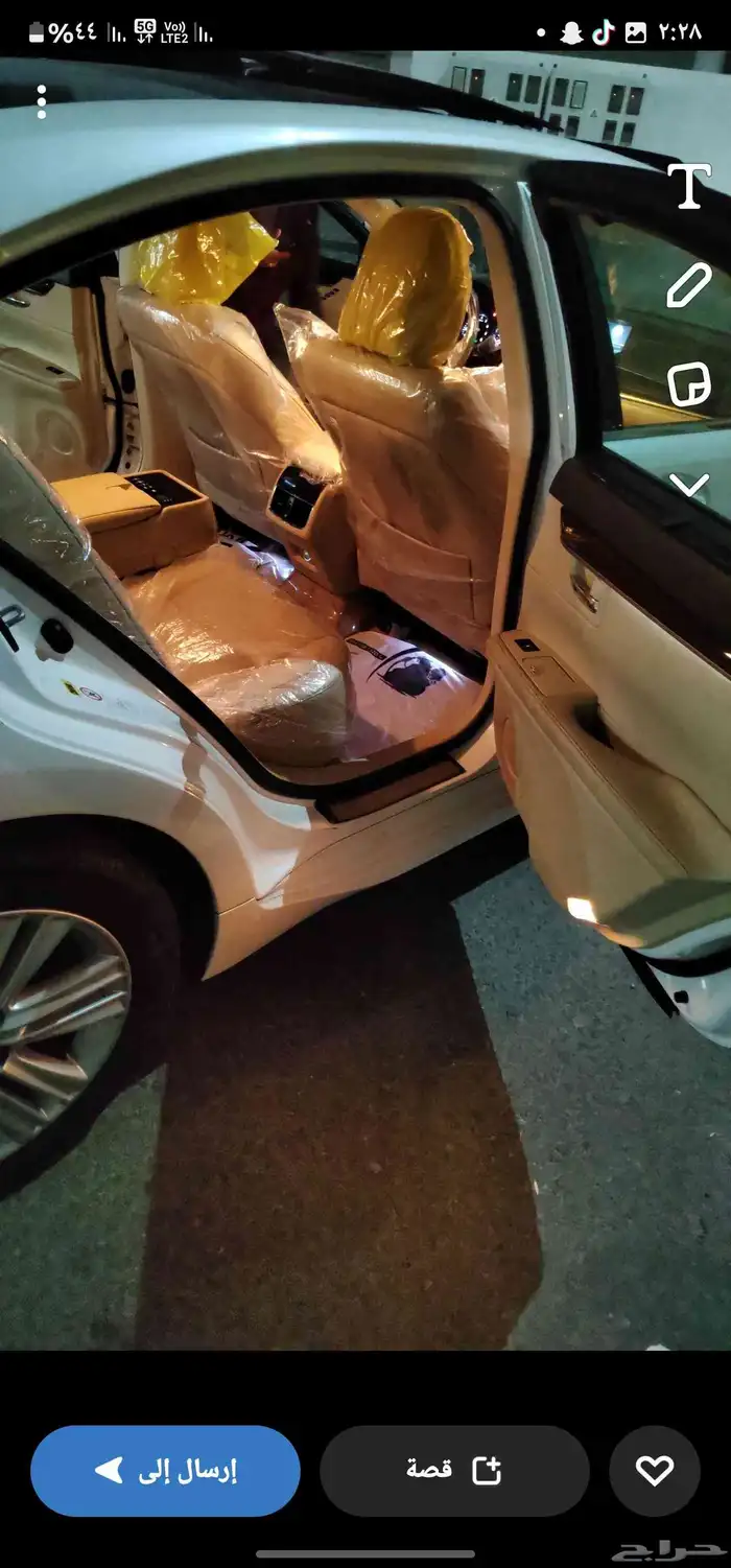 لكزس اي اس موديل 2015 فل كامل سقف بانوراما...ممشى 300للف 6