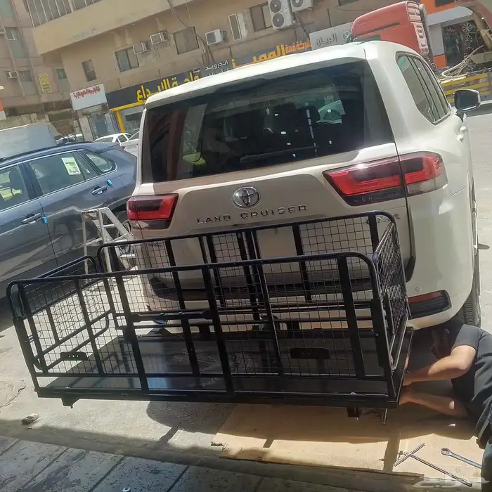 تركيب سله عفش خلفيه لاند كروزر للتواصل 8