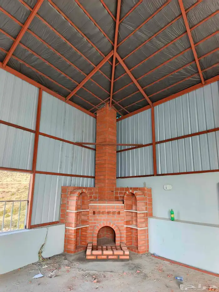 Fireplace cover car umbrella fabric brick iron and pottery 7