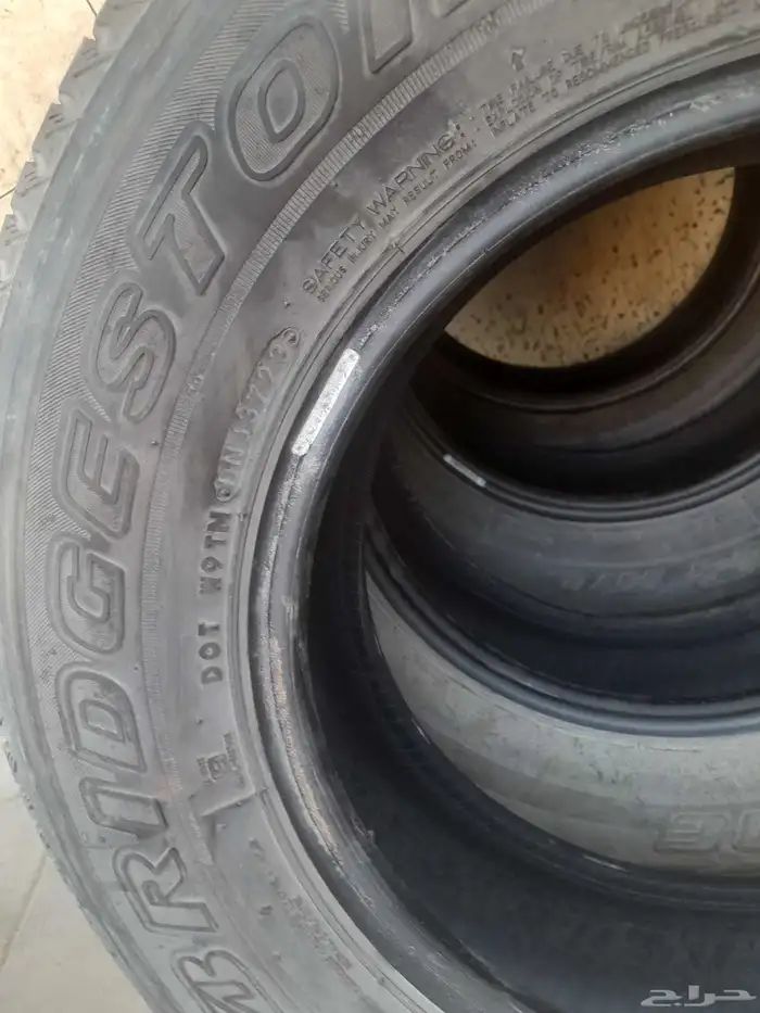 كفرات برجستون جنط 15 خوات الجديد تاريخ نهايت 23 خاليه من الع 7