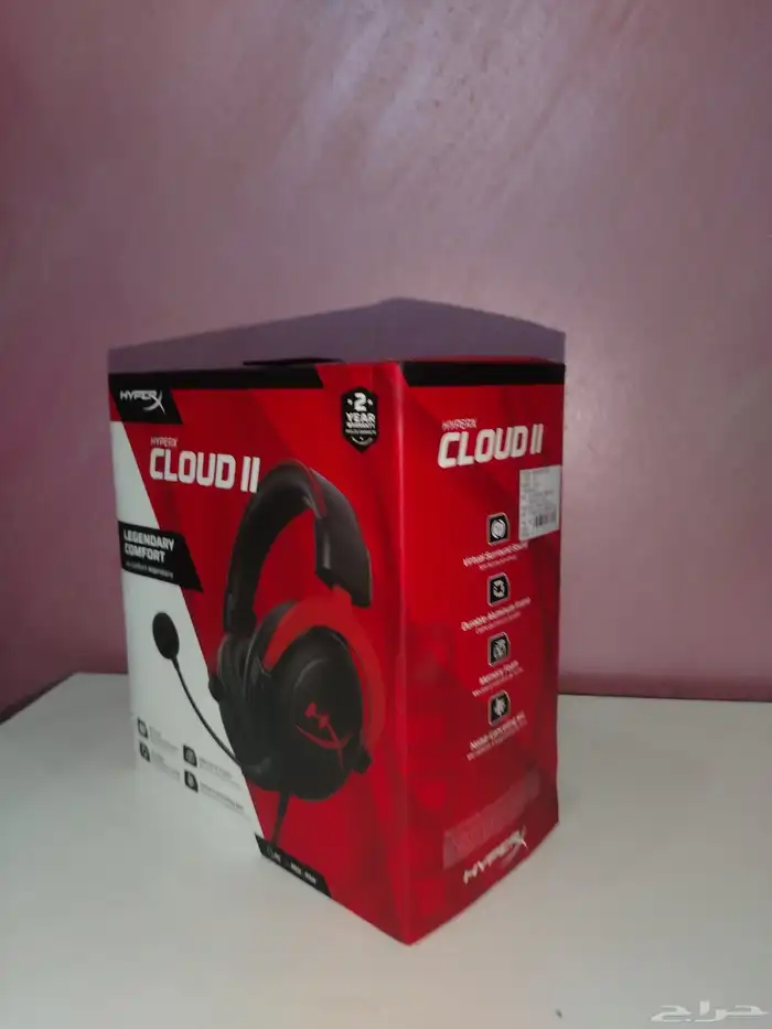 سماعه HYPERX CLOUD II في كرتونه ما انفتحت 0