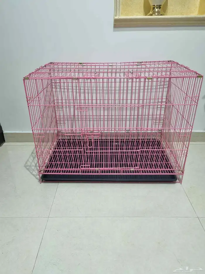 للبيع قفص قطط حجم كبير استخدام 4شهور 1