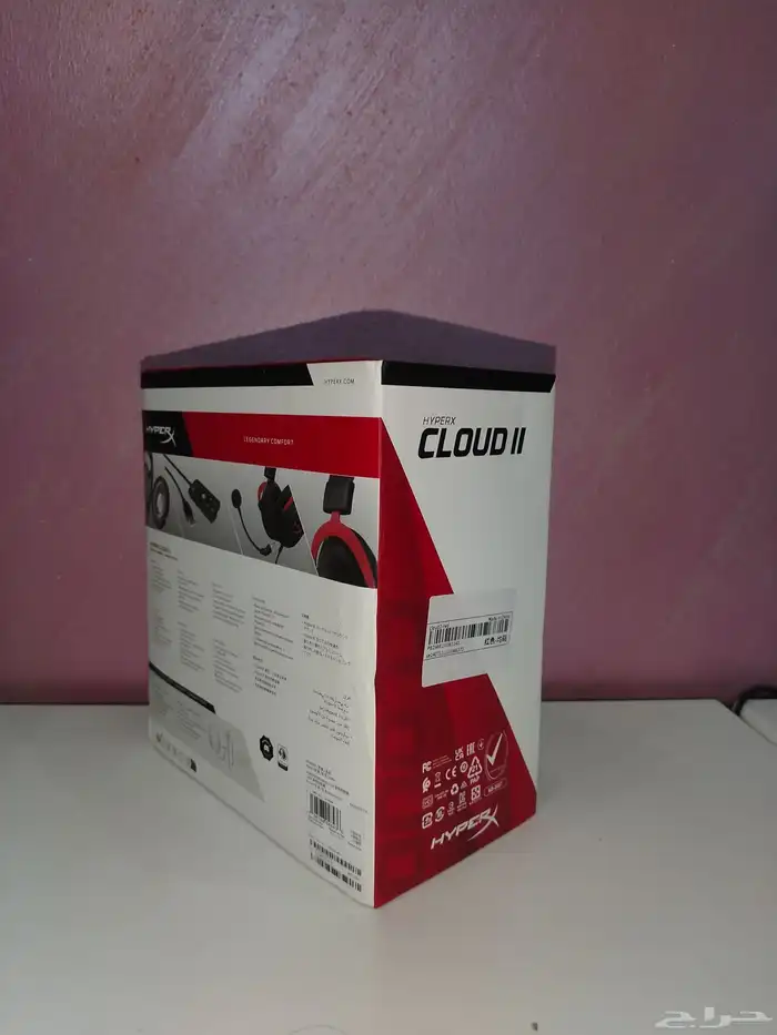 سماعه HYPERX CLOUD II في كرتونه ما انفتحت 1