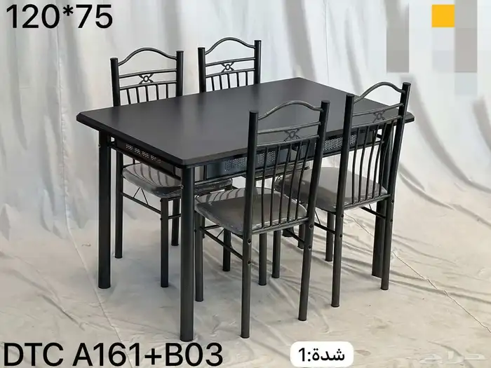 طاولة طعام مع 4 كرسي جديد الوان متنوعة فقط 325 ريال 6