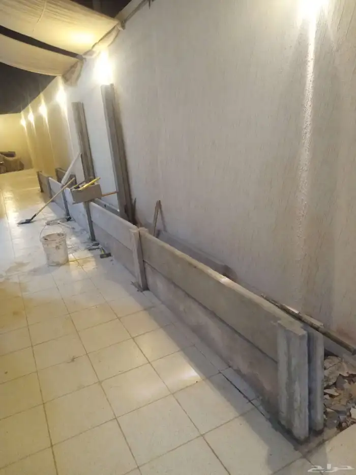 احواض زرع تركيب مع شلال 2