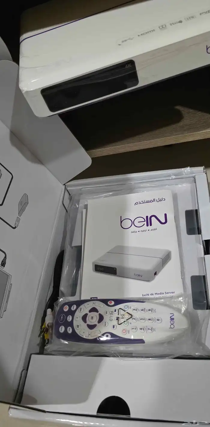 رسيفر beIN عربي 4k مع أشتراك باقة قمة سنة 2