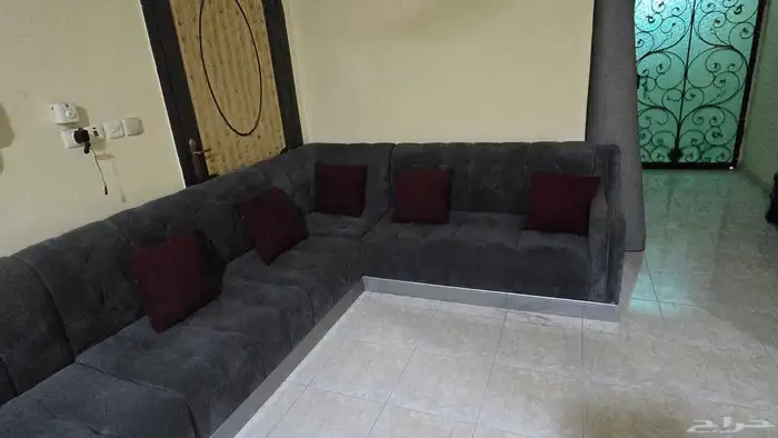 غرفة نوم كامله  2 سرير اطفال  بتجاز 5 شغله ممتاز مجلس حرف L 5