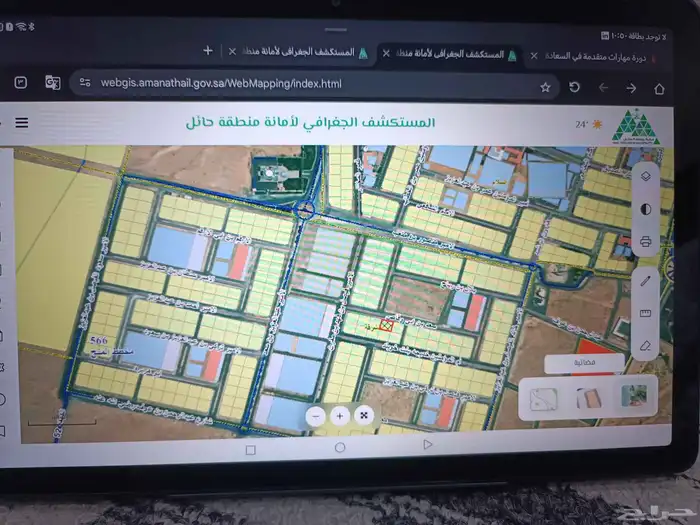 ارض في حي الشرفة مدينة الكهفة منطقة حائل 450 م 3