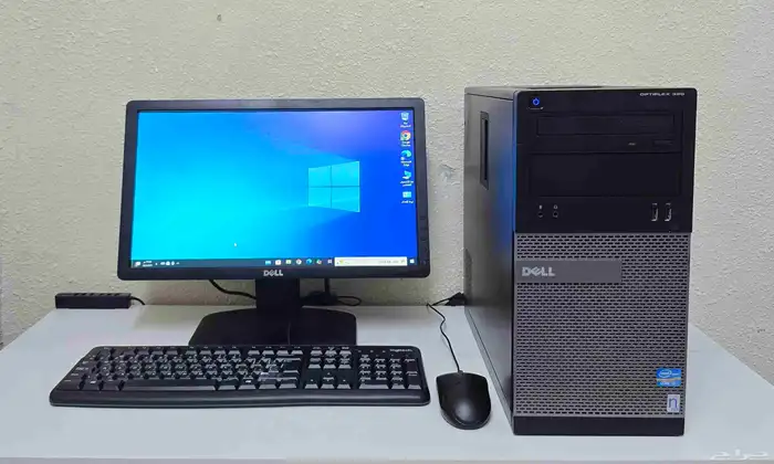 كمبيوتر مكتبي ديل i3 مع شاشة نظيف 3