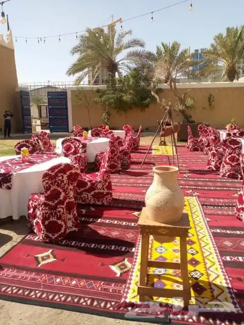 تاجير جلسات تراثيه وجلسات شعبيه كنب طاولات وكراسي زل دفايات 4
