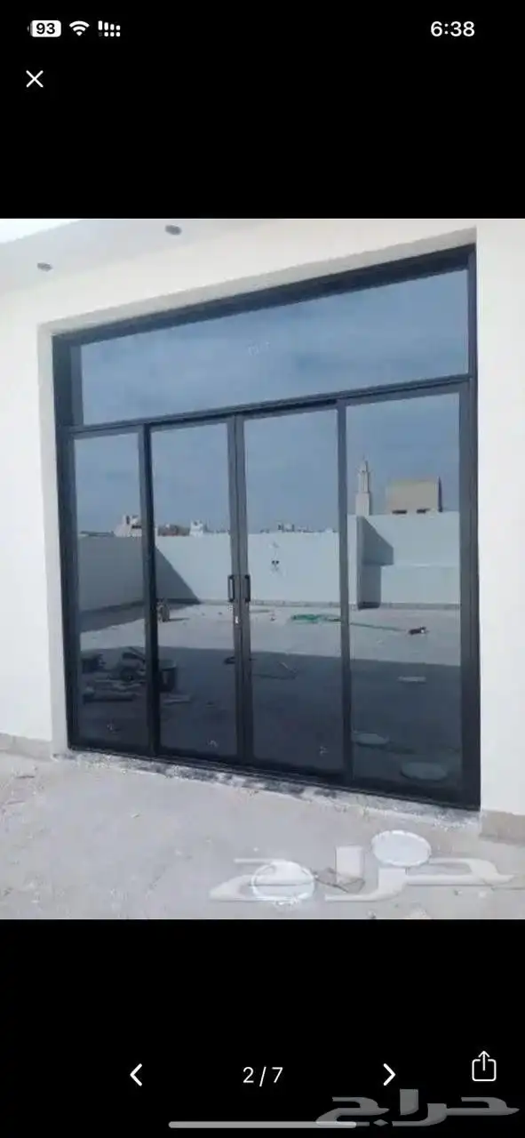 ابواب المنيوم شبابيك المنيوم واجهات المنيوم باب المنيوم شباك 8