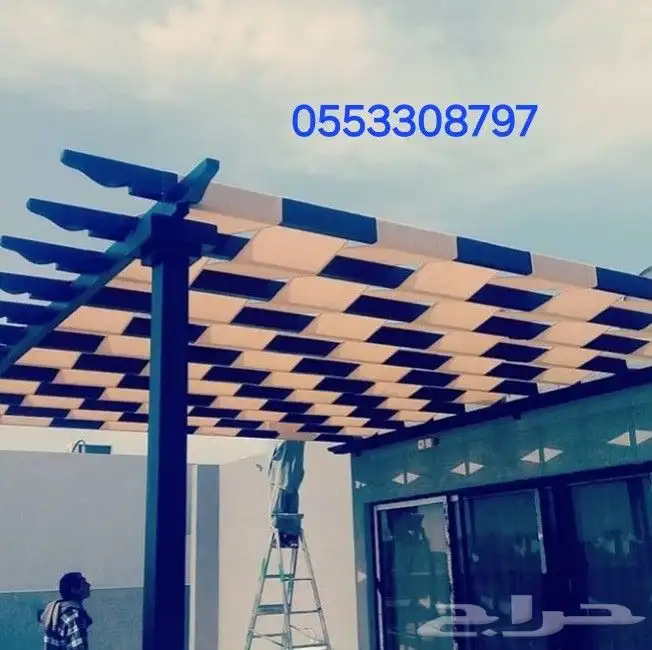 مظلات سواتر بيوت شعر قراميد مظلات سيارات ومظلات مواقف 7