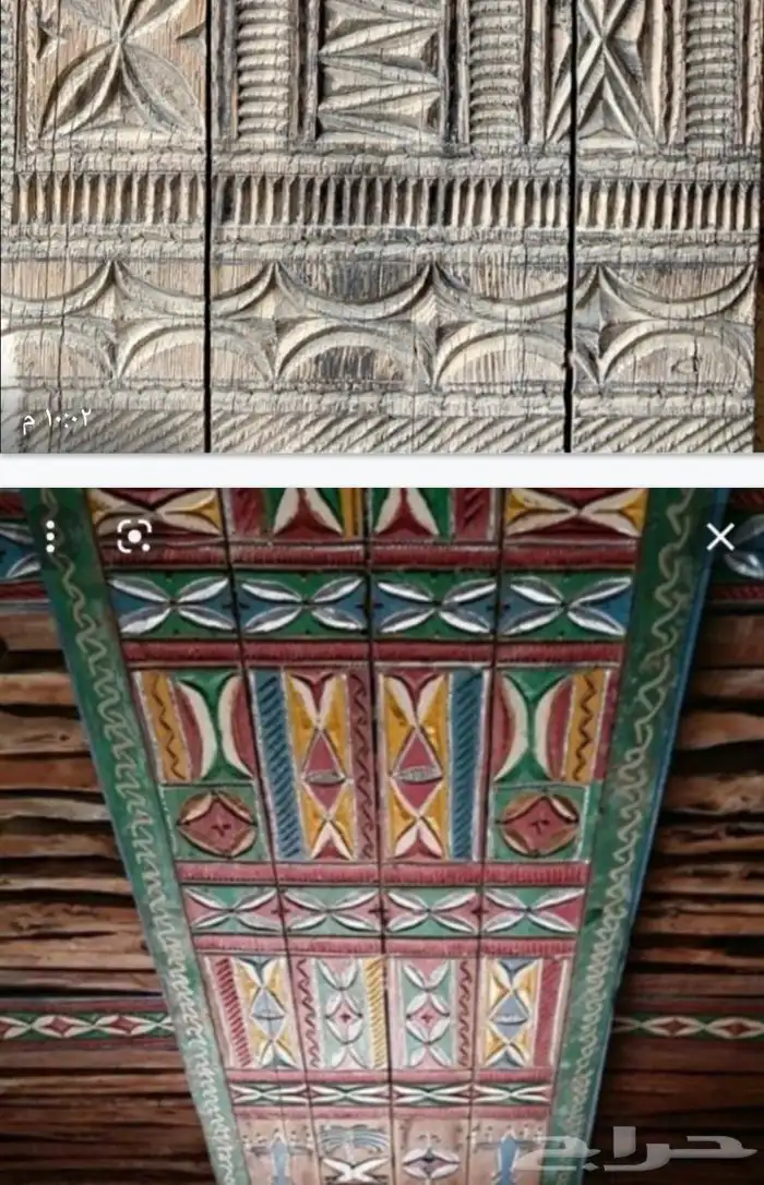 زخارف ونحت علي الخشب 3