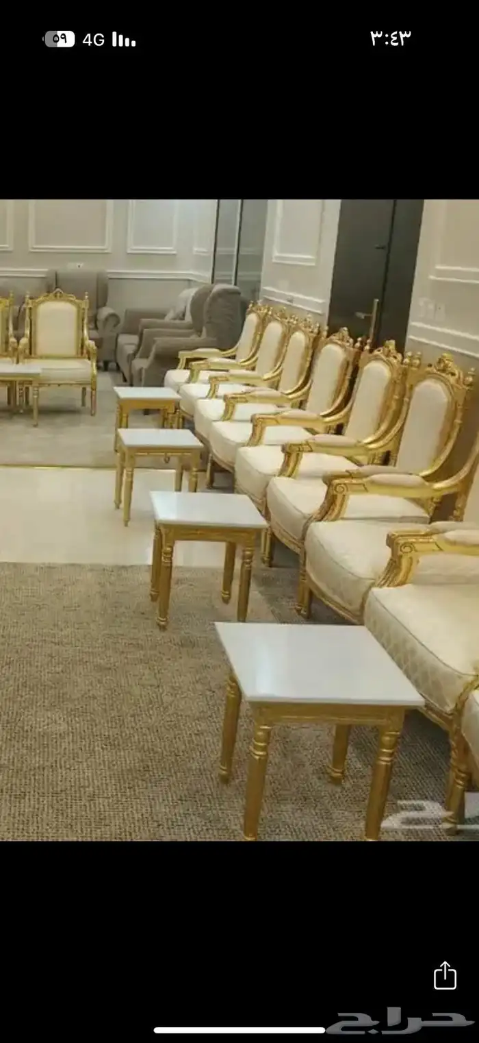 يوجد لدينا من افضل الكنب جديد كراسي ملكي 6
