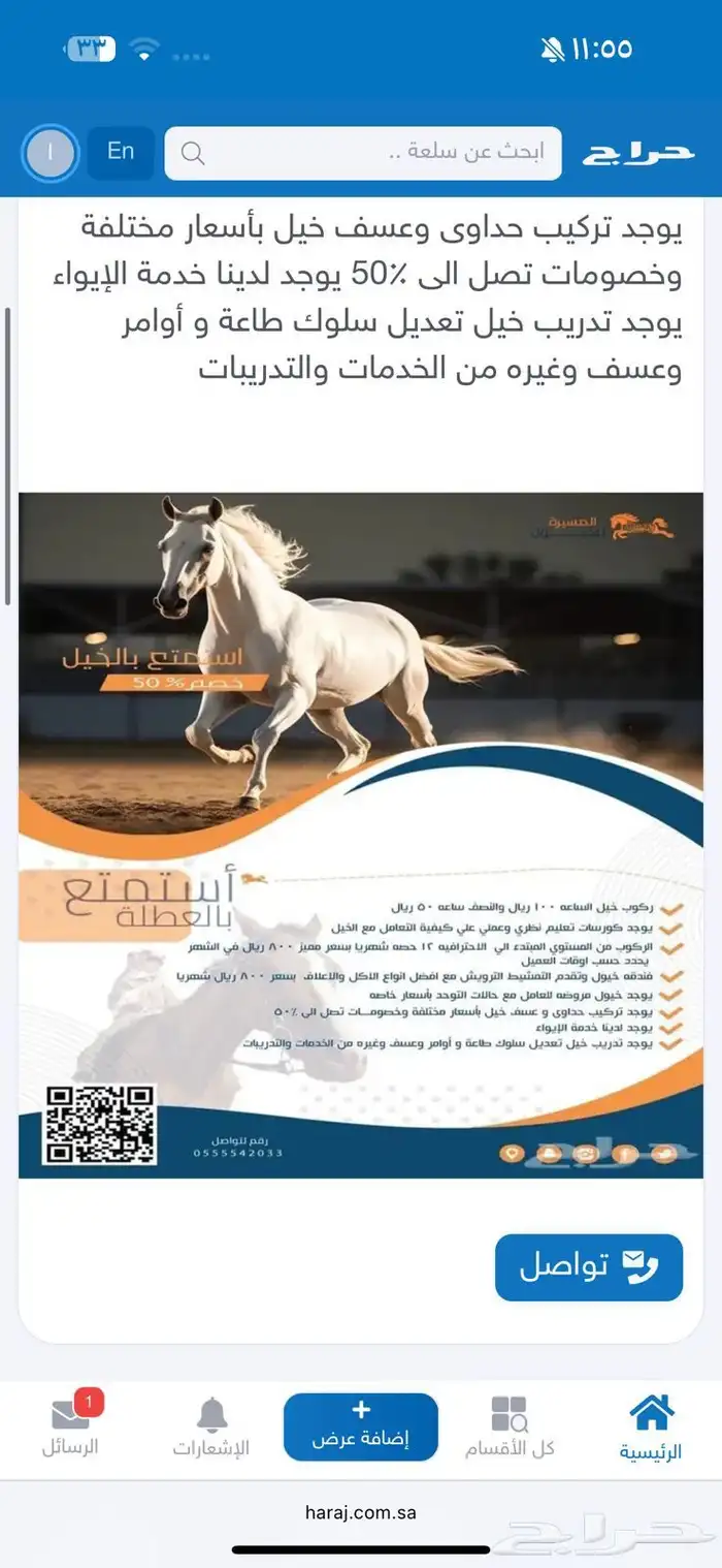 تدريب ركوب خيل وايواء خيل 0