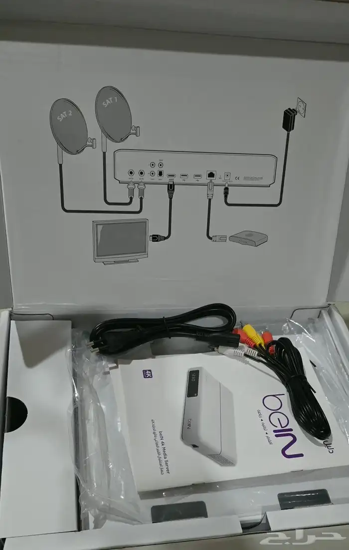 رسيفر beIN عربي 4k مع أشتراك باقة قمة سنة 1