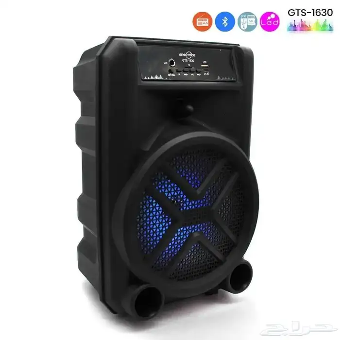 مكبر صوت GTS-1630 مع ميكروفون سلكي مدمج 1