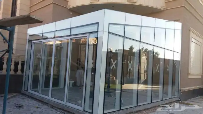ابواب المنيوم شبابيك المنيوم واجهات المنيوم باب المنيوم شباك 9