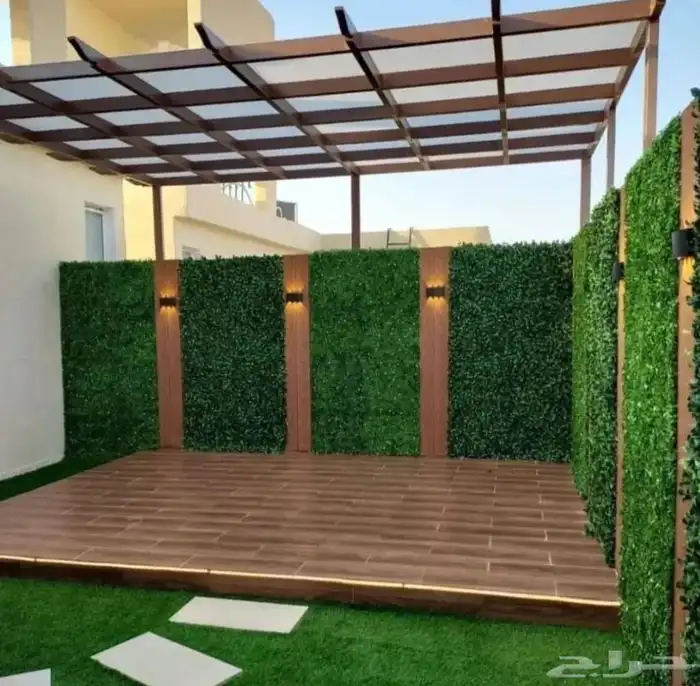 ديكور عشب ثيل نجيل بديل شيبورد شاشات حدائق 8