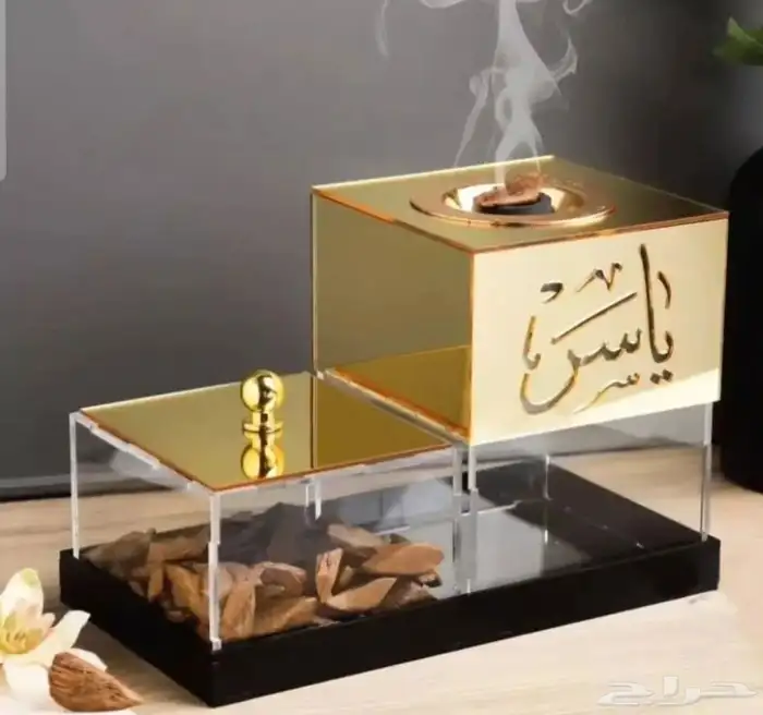 مباخر ملكيه مباخر عرسان مباخر كرستال تصميم الأسماء والعبارات 3