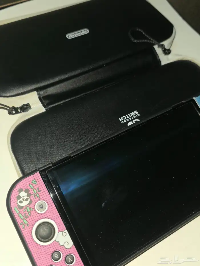 Nintendo oled جهاز نينتيندو اولد مع العاب فيه نضيف شبه جديد 3