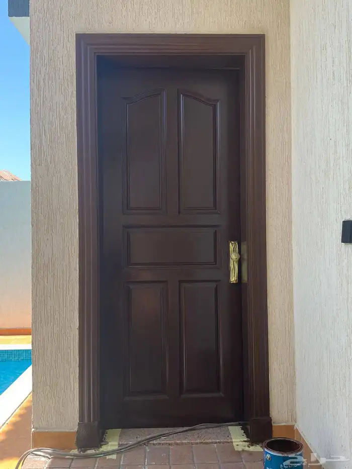 دهان أبواب - بويه ديكو - بويه خشب بني - محروق - بويه غرف نوم 3