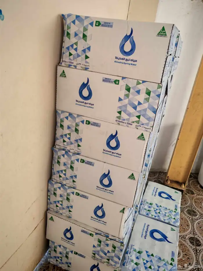 مياه نبع المدينة متوفر في جده 10 ك ب 135 وعلهيا 5 كراتين 0