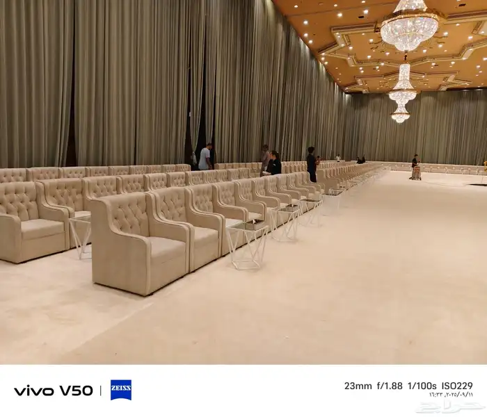 تأجير كنب وطاولات جلسات شعبيه دفايات ستائر شيفونات 8