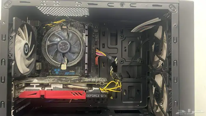 قطع بي سي Ryzen 3 3100 و مذربورد A320m و كيس بي سي 2