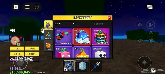 حساب ربلوكس فيه 40 روب و لفل حساب 2800Max فيه كل أساليب الدم 2
