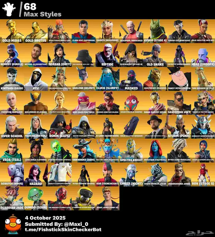 حساب فورت نايت مميز للبيع قوي تصنيف خرافي 9