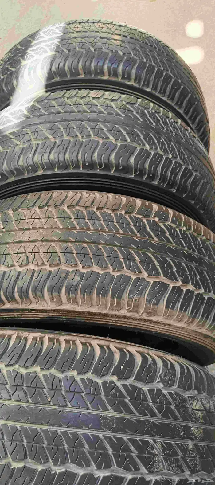 كفرات دنلوب ياباني مقاس 295 65 7 تاريخ نهاية 2022 3